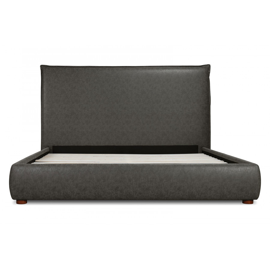 Moe's Luzon Bed Tall Headboard - Slate, Queen