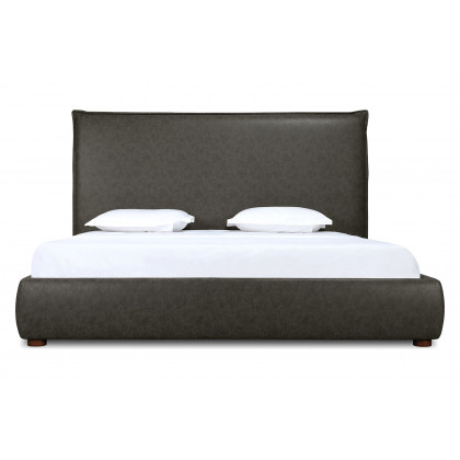 Moe's Luzon Bed Tall Headboard - Slate, Queen