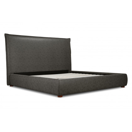 Moe's Luzon Bed Tall Headboard - Slate, Queen