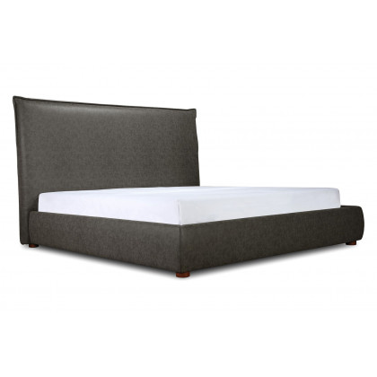 Moe's Luzon Bed Tall Headboard - Slate, Queen