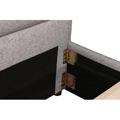 Moe's Luzon Bed Tall Headboard - Light Gray, Queen