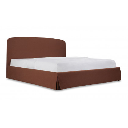 Moe's Joan Contemporary King Size Storage Bed - Rust