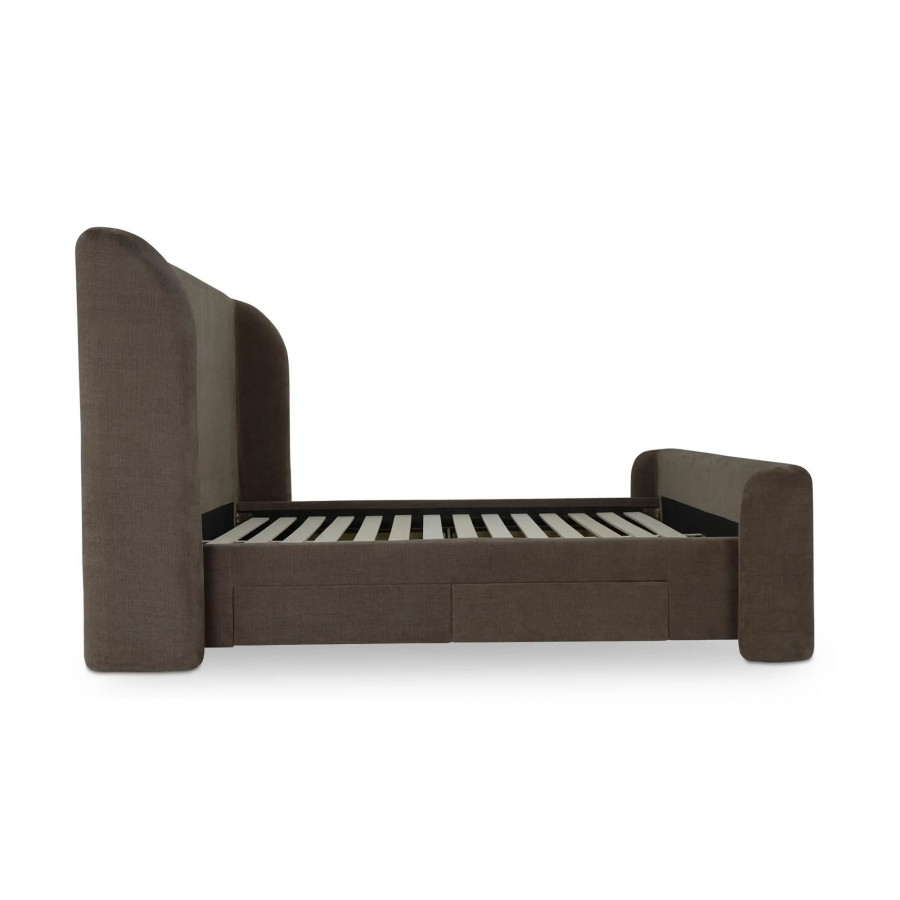 Moe's Sophia Contemporary King Size Bed - Brown