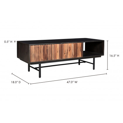 Moe's - Jackson Storage Coffee Table in Black