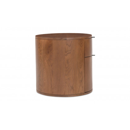 Moe's Theo Scandinavian 2-Drawer Nightstand - Brown