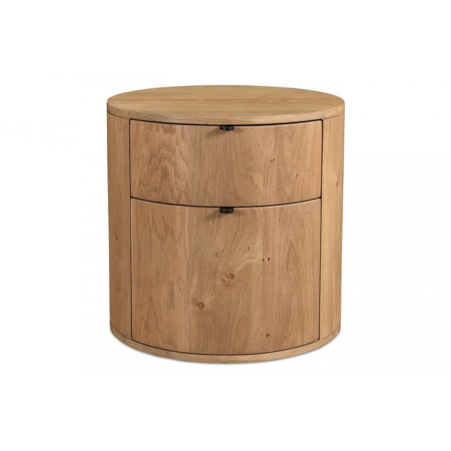 Moe's Theo Scandinavian 2-Drawer Nightstand - Natural