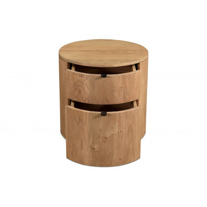 Moe's Theo Scandinavian 2-Drawer Nightstand - Natural