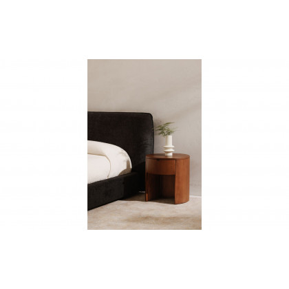 Moe's Theo Scandinavian 1-Drawer Nightstand - Brown