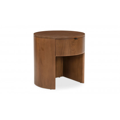Moe's Theo Scandinavian 1-Drawer Nightstand - Brown