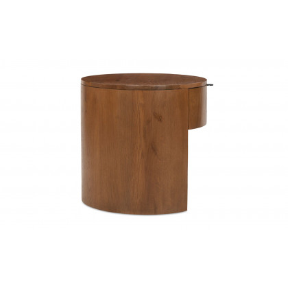 Moe's Theo Scandinavian 1-Drawer Nightstand - Brown