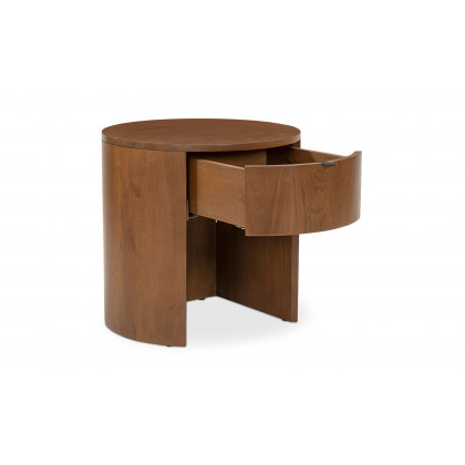 Moe's Theo Scandinavian 1-Drawer Nightstand - Brown