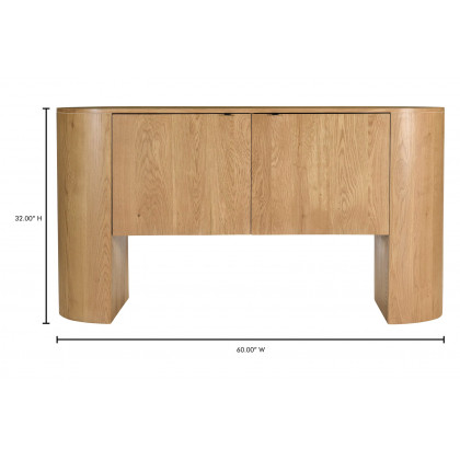 Moe's Theo 2 Door Sideboard - Brown, Small