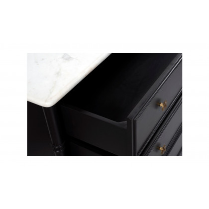 Moe's - Eleanor Rustic 6 Drawers Dresser in Black