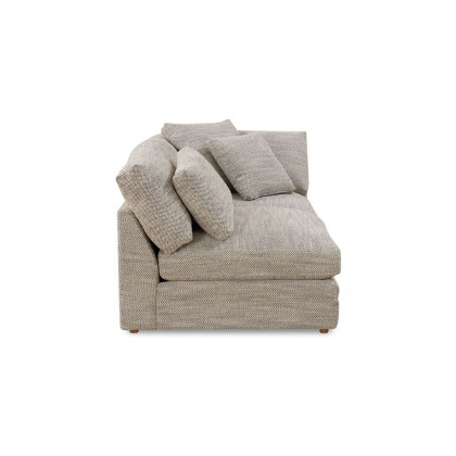 Moe's Malin Modern One Arm Right Facing Sofa - Light Gray