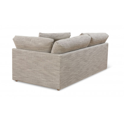 Moe's Malin Modern One Arm Right Facing Sofa - Light Gray