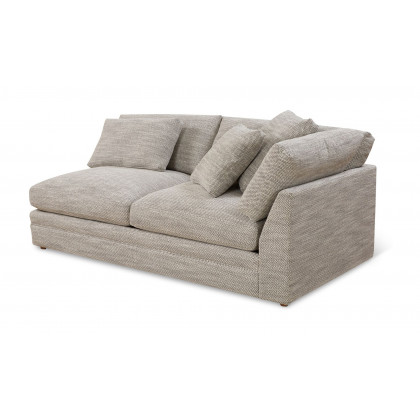 Moe's Malin Modern One Arm Right Facing Sofa - Light Gray