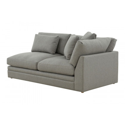 Moe's Malin Modern One Arm Right Facing Sofa - Gray