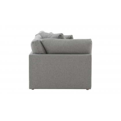 Moe's Malin Modern One Arm Left Facing Sofa - Gray