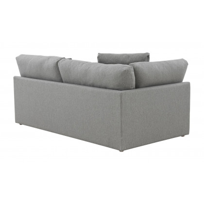 Moe's Malin Modern One Arm Left Facing Sofa - Gray