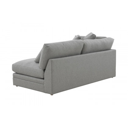Moe's Malin Modern One Arm Left Facing Sofa - Gray