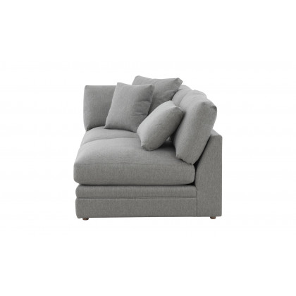 Moe's Malin Modern One Arm Left Facing Sofa - Gray