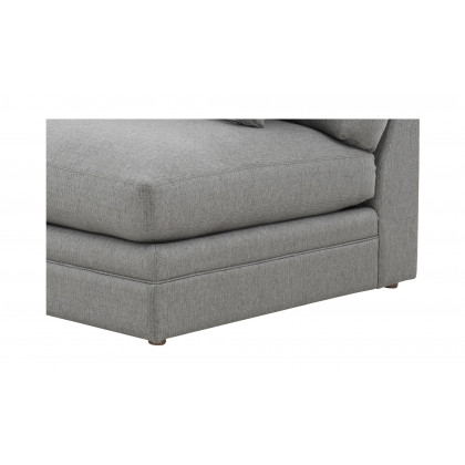 Moe's Malin Modern One Arm Left Facing Sofa - Gray