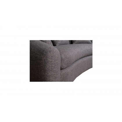 Moe's Oceana Modern 3 Seater Sofa - Storm Cloud