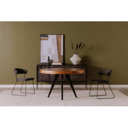 Moe's Parq Round Dining Table - Cappuccino, 48"