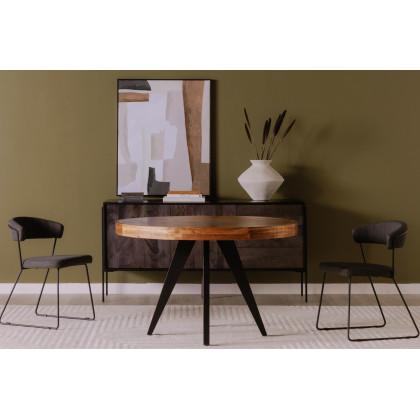 Moe's Parq Round Dining Table - Cappuccino, 48"