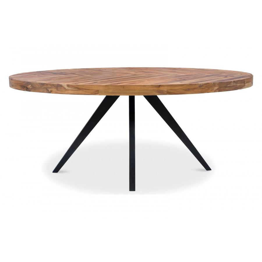 Moe's Parq Oval Dining Table - Cappuccino