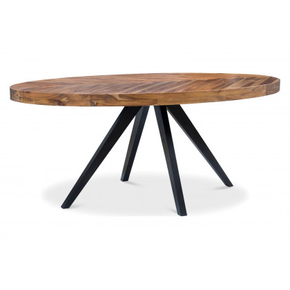 Moe's Parq Oval Dining Table - Cappuccino