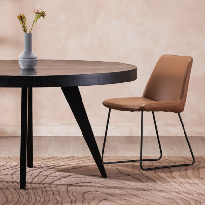 Moe's Parq Round Dining Table - Black, 60"