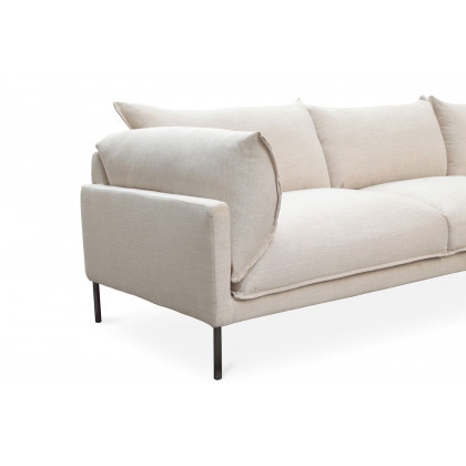 Moe's Jamara Scandinavian Right Facing Sectional - Sandy Beige
