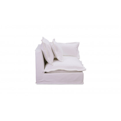 Moe's Olivia Rustic Right Arm Chair - White