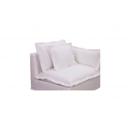 Moe's Olivia Rustic Right Arm Chair - White