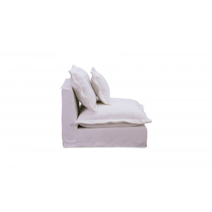 Moe's Olivia Rustic Slipper Chair - White