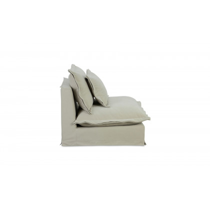 Moe's Olivia Rustic Slipper Chair - Sand