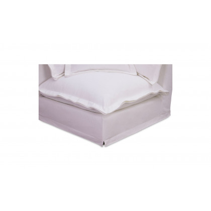 Moe's Olivia Rustic Corner Chair - White