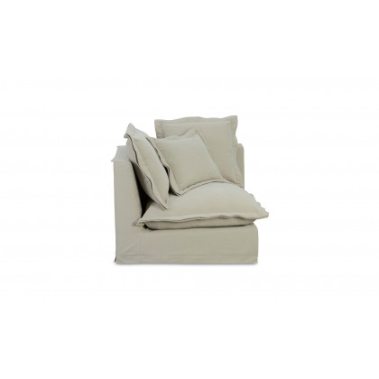 Moe's Olivia Rustic Corner Chair - Sand