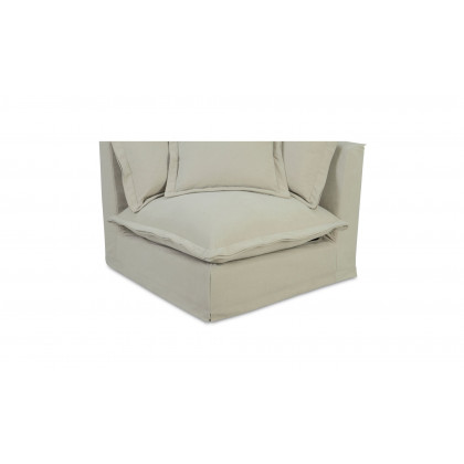 Moe's Olivia Rustic Corner Chair - Sand