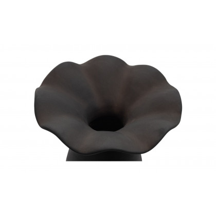Moe's Ruffle Decorative Vessel - Black, 16in