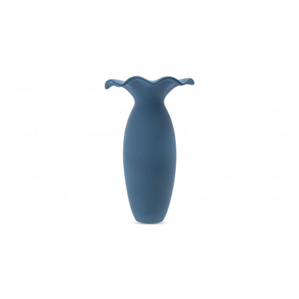 Moe's Ruffle Decorative Vessel - Blue, 16in