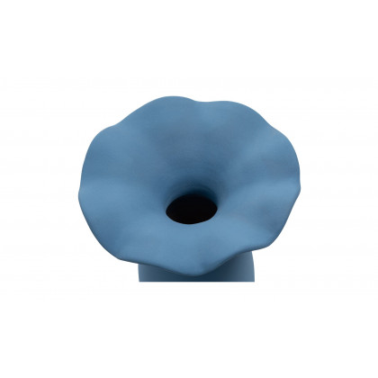 Moe's Ruffle Decorative Vessel - Blue, 16in