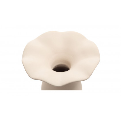 Moe's Ruffle Decorative Vessel - Ecru, 16in