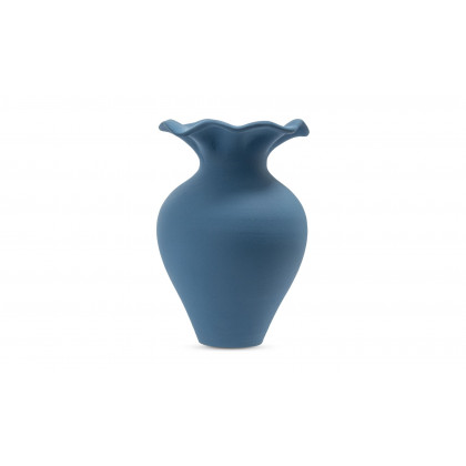 Moe's Ruffle Decorative Vessel - Blue, 12in