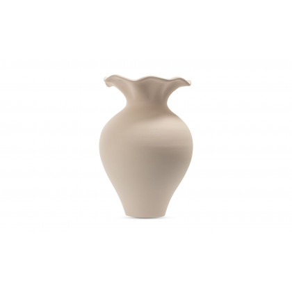 Moe's Ruffle Decorative Vessel - Ecru, 12in