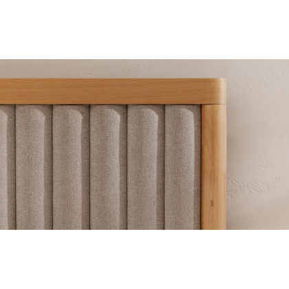 Moe's Nina Contemporary King Size Bed - Gray Mist