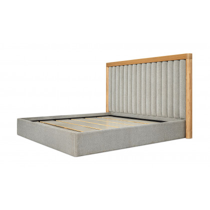 Moe's Nina Contemporary King Size Bed - Gray Mist