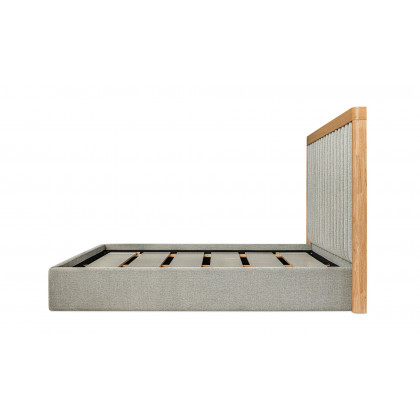 Moe's Nina Contemporary King Size Bed - Gray Mist