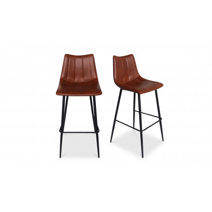 Moe's Alibi Contemporary Bar Stool Set of 2 - Brown